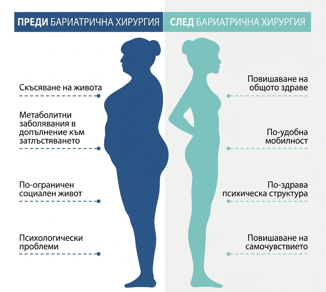 Преди и след бариатрична хирургия: рискове от затлъстяване и ползи от лечението - Istanbul Hospital